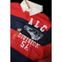 American Living（アメリカンリビング） L/S Classic Rugby ラガーシャツ【RED/NAVY】