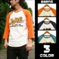 BARNS【バーンズ】７分袖ベースボールＴシャツ「ＪＡＫＥＳ」