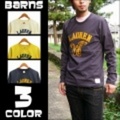 BARNS【バーンズ】天竺長袖刺繍Ｔシャツ「LAUREN」