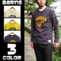 BARNS【バーンズ】天竺長袖刺繍Ｔシャツ「LAUREN」