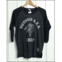 BARNS【バーンズ】杢切替え七分袖ベースボールＴシャツ「VICTORIO A.K.A」【送料無料】