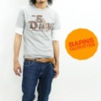 BARNS【バーンズ】杢天竺リンガーTシャツ「ＤＭＵ」