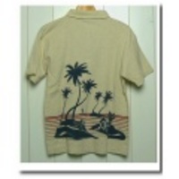 Blue Paradise【ブルーパラダイス】バックプリントサーフポロ「ISLAND」【40%OFF】【返品・交換不可】【送料・代引き手数料別】