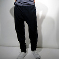 NAVY Shadowcheck Pants with Long Rib:イエロールビー[YELLOWRUBY]