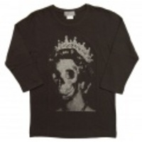 CRACK(クラック) DEAD QUEEN 7分袖カットソー（Dirty Black) CDB-9W-02