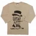 CRACK(クラック) Mr.SKULL 7分袖カットソー（Beige) CBL-9W-07