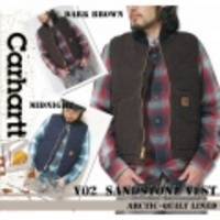 【9月中旬〜9月下旬発送予定】【予約で10%OFF！】Carhartt Duck Sandstone Vest V02 / カーハート サンドストーン ダック地 ベスト