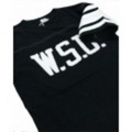 DOVETAIL【ダブテイル】ワッペンフットボールＴシャツ「Ｗ．Ｓ．Ｕ．」