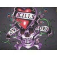 EdHardy：エド・ハーディ　Love Kills Slowly　カラー：チャコールグレイ　正規品Tee　オープンセール！　mst15