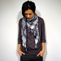 Plovercheck Fringe SCARF:イエロールビー[YELLOWRUBY]