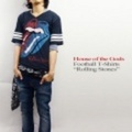 HOUSE OF THE GODS【ハウスオブザゴッズ】（BUDDEST PUNK)ROLLING STONESフットボールＴシャツ「ZIG ZAG TONGUE」【送料無料】