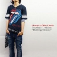 HOUSE OF THE GODS【ハウスオブザゴッズ】（BUDDEST PUNK)ROLLING STONESフットボールＴシャツ「ZIG ZAG TONGUE」【送料無料】
