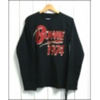 HOUSE OF THE GODS【ハウスオブザゴッズ】（BUDDEST PUNK)デビットボウイ ビーズ刺繍L/S Ｔシャツ「BOWIE 1974」【送料無料】