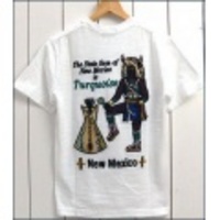 Indian Motorcycle【インディアン】ビーズ刺繍半袖Tシャツ「TURQUOISE」【サマーセール０９】