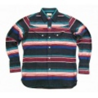 Indian Motorcycle【インディアン】マルチボーダーウエスタンシャツ【送料無料】