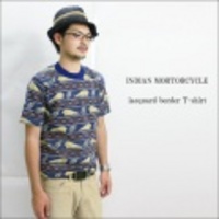 Indian Motorcycle【インディアンモーターサイクル】ジャガードボーダーTシャツ【送料無料】