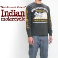 Indian Motorcycle【インディアンモーターサイクル】長袖プリントTシャツ「World’s most modern」【送料無料】