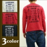 Indian Motorcycle【インディアンモーターサイクル】長袖ラグランTシャツ「GOLD EAGLE」【送料無料】