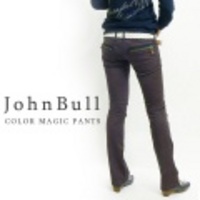 JOHNBULL　LADIES【ジョンブル レディース】ストレッチサテンマジックシルエットジップパンツ【送料無料】