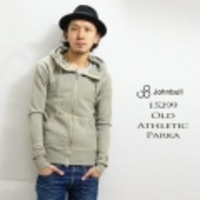 JOHNBULL【ジョンブル】オールドアスレチックジップスウェットパーカー（ナチュラル・ヘザーグレー）【M】【L】【送料無料】