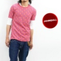 JOHNBULL【ジョンブル】カギ柄ジャガードポケットＴシャツ
