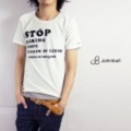 JOHNBULL【ジョンブル】ダメージ・レイヤード半袖Ｔシャツ「STOP」