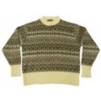 M★古着 セーター 70s VANHEUSEN 柄 薄ベージュ他