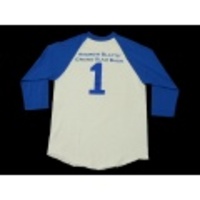 M★古着7分丈Tシャツ 1 白×青