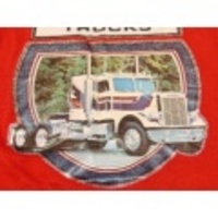 M★古着Tシャツ 80年代 トラック 赤