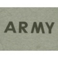 M★古着Tシャツ ARMY リフレクター グレー霜降