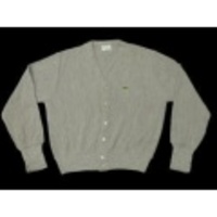 M★古着カーディガン ラコステ グレー