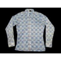 M★古着シャツ 70年代 水色他チェック