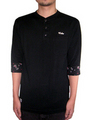 SCANNER/ HENLEY NECK 3/4 CUTSEW【BLACK】:リフレクトトヨハシ[REFLECT TOYOHASHI]