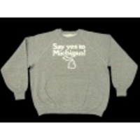 M★古着スウェット 70年代 ミシガン グレー霜降