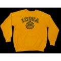 M★古着スウェット 80年代 IOWA 黄
