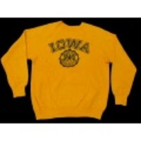 M★古着スウェット 80年代 IOWA 黄