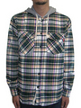 SCANNER/ HOOD CHECK SHIRTS【GREEN】:リフレクトトヨハシ[REFLECT TOYOHASHI]