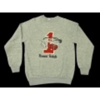 M★古着スウェット 80年代 バスケット グレー霜降