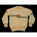 M★古着セーター 70年代 ピューリタン 柄 ベージュ