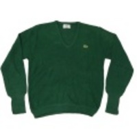 M★古着セーター ラコステ 深緑