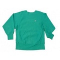 M★古着チャンピオンリバースウィーブ無地90s薄青緑