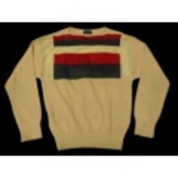 M★古着ニット スエード イタリア製 薄ベージュ