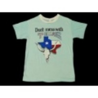 M★古着ビンテージTシャツ 80年代 TEXAS 水色