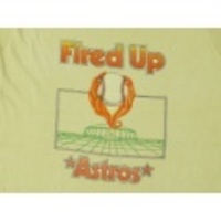 M★古着ビンテージTシャツ 80年代 アストロズ 薄ベージュ