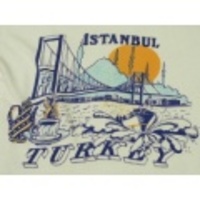 M★古着ビンテージTシャツ 80年代 イスタンブール 染込 白