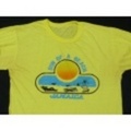 M★古着ビンテージTシャツ 80年代 ジャマイカ ビーチ 薄黄