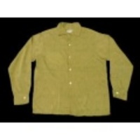 M★古着ビンテージシャツ 50年代 柄ストライプ ベージュ