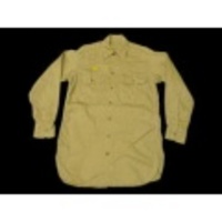 M★古着ビンテージミリタリーシャツ 50年代 マチ付