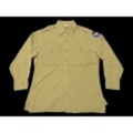 M★古着ビンテージミリタリーシャツ 50年代マチ付ベージュ