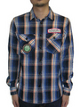 SCANNER/ WORK CHECK SHIRTS【BLUE】:リフレクトトヨハシ[REFLECT TOYOHASHI]